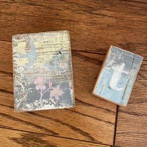 Rustic Wood Decorative Blocks